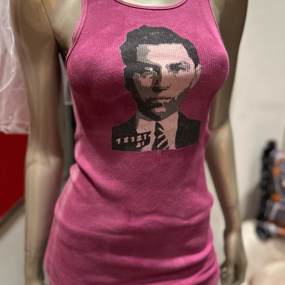 ⚡️LUCKY LUCIANO mobster series graffiti distressed underground tank top M